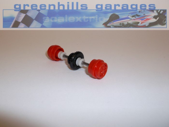 Greenhills Scalextric Ford Escort XR3i Red Rear Axle & Wheels - Used P575 ##x