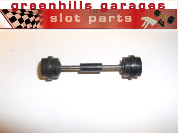Greenhills Scalextric Yardley BRM Front axle and wheels C51 - USED P3304