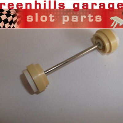 Greenhills Scalextric Modern VW Beetle front axle and wheels - Used - P3358