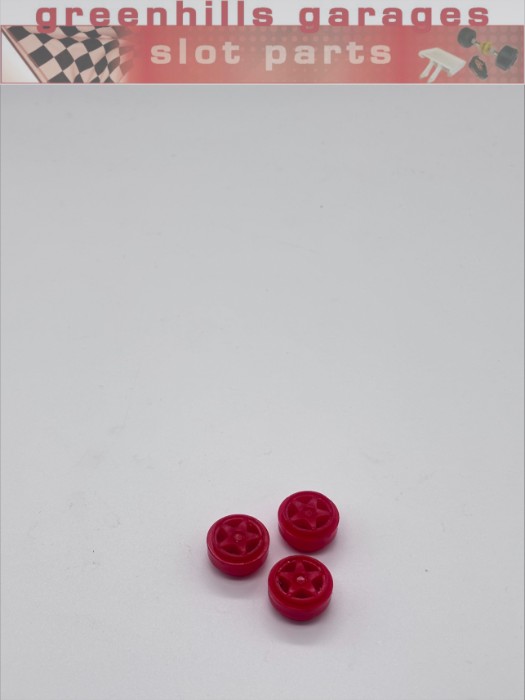 Greenhills Scalextric Alfa Romeo 155 Wheel Pair Red - Used - P10665