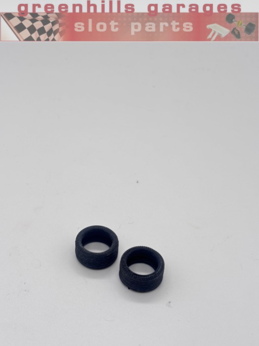 Greenhills Scalextric Grooved Rally Front Tyre Pair - NEW - P10669