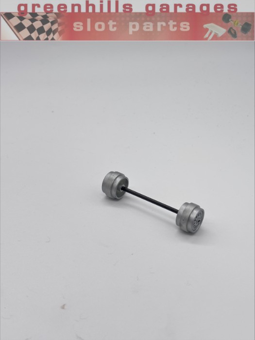 Greenhills Scalextric Jaguar XKRS Front Axle & Wheels - Used - P10696