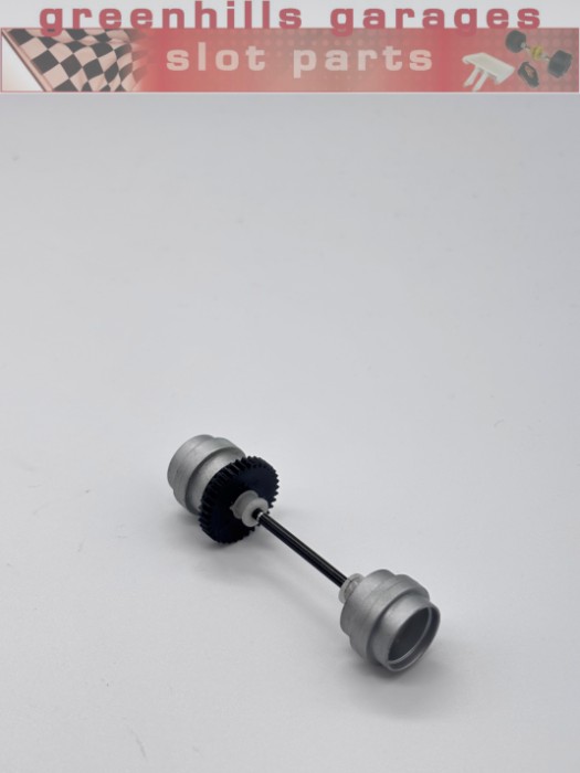 Greenhills Scalextric Jaguar XKRS Rear Axle & Wheels - Used - P10697