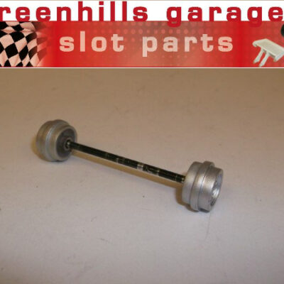 Greenhills Scalextric Dallara Indy Front Axle & Wheels silver Used - P3163