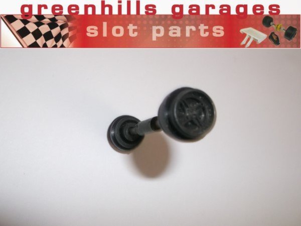 Greenhills Scalextric McLaren M23 C108 /C127 Front Axle & Wheels - Used - P3627