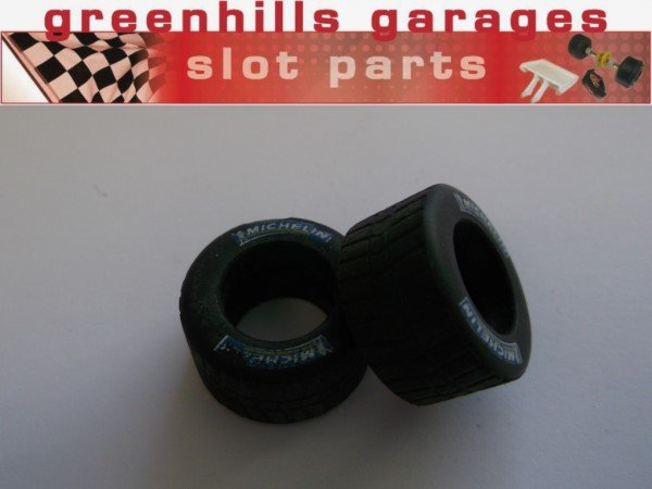 Greenhills Scalextric Williams BMW FW23 Rear Tyre Pair C2334 / C2335 - Used - P4093 ##x