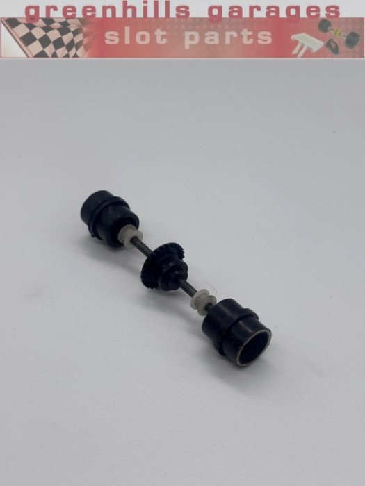 Greenhills Scalextric Tyrrell Elf No3 C121 Rear Axle And Wheels - Gold Rims - Used - P10568