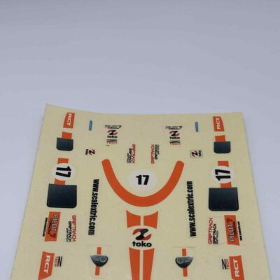 Greenhills Scalextric Continental Sports Car Decal Sticker Sheet No.17 - NEW - SS17