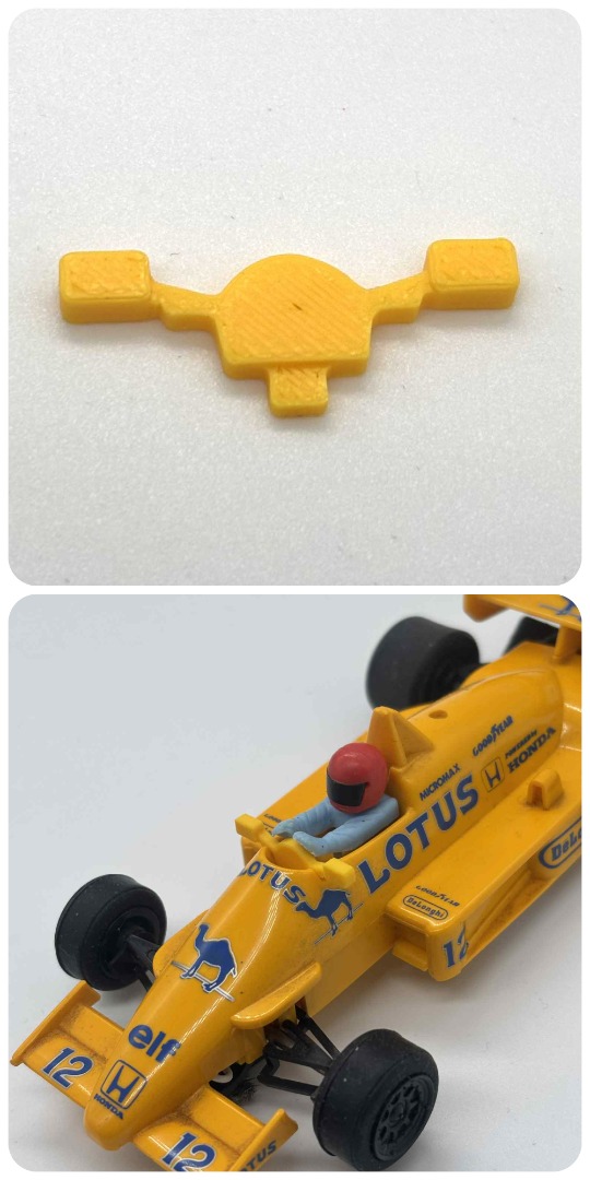 Greenhills Scalextric Lotus Honda Camel C434 Steering Wheel & Mirrors - New - G4856