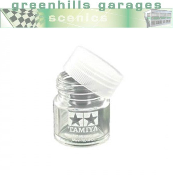 Greenhills Tamiya 10ml Empty Mini Paint Mixing Jar (Round) 81044 - C532