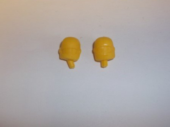 Greenhills Yellow Repro Heads for Scalextric Motorbike & Sidecar - NEW - G939