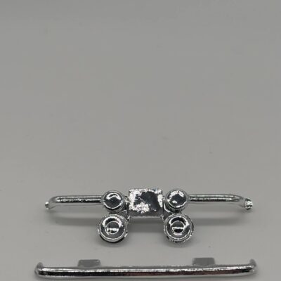 Greenhills Front & Rear Chrome Bumpers for Scalextric C7 Mini Cooper - New - G469