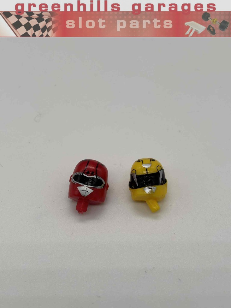 Greenhills Scalextric Power Rangers Motorbike Heads Jason & Trini C884 - Used - P10783