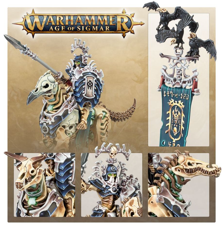 Greenhills Warhammer Age Of Sigmar Ossiarch Bonereapers: Kavalos Deathriders 94-27 - GW70 - Image 4