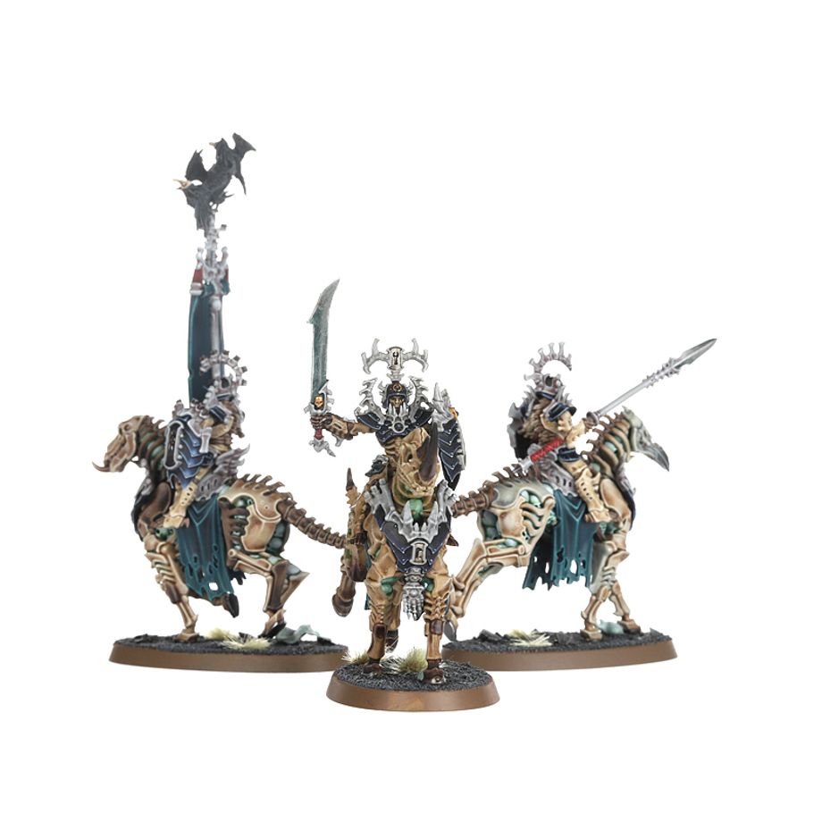 Greenhills Warhammer Age Of Sigmar Ossiarch Bonereapers: Kavalos Deathriders 94-27 - GW70 - Image 2