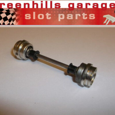 Greenhills Scalextric Mini Cooper C7 Front Axle, Wheels & Spacers Used - P3055