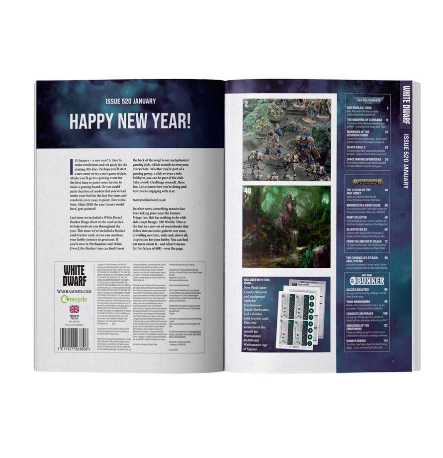 Greenhills Warhammer White Dwarf Issue 520 Magazine January 2026 - WD520 - Image 3