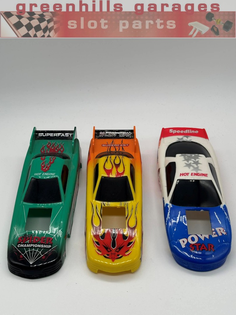 Nascar Body Shell Greenhills 1.32 Scale Set of 3 NASCAR Body Shells β Used β S3420 ...
