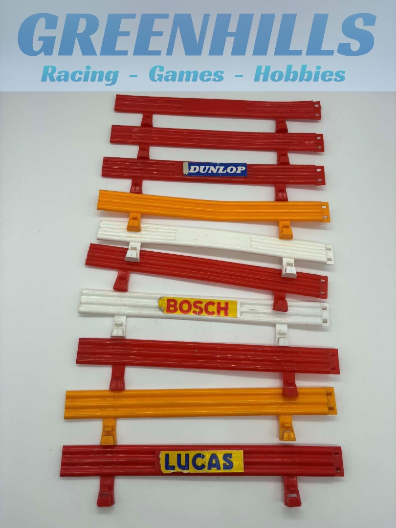 Greenhills Scalextric Classic Fencing Pieces x 10 - Used - ACC4005
