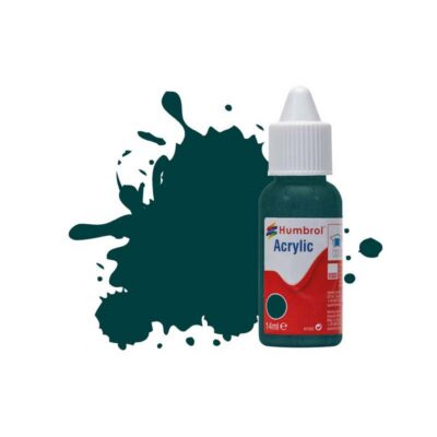 Greenhills Humbrol 14ml Dropper Bottle of Acrylic Racing Green Gloss DB0239 - C5469