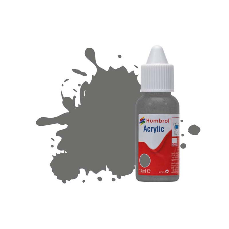 Greenhills Humbrol 14ml Dropper Bottle of Acrylic RLM 75 Grauviolett Matt DB0246 - C5470