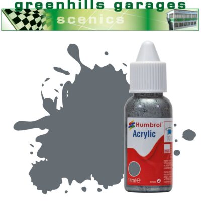 Greenhills Humbrol 14ml Dropper Bottle of Acrylic Extra Dark Sea Grey Satin DB0123 - C5215