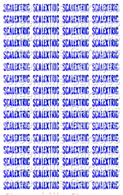 Greenhills Vintage Sticker Logo Sheet for Scalextric 1.32 Scale Dioramas - NEW - MACC976