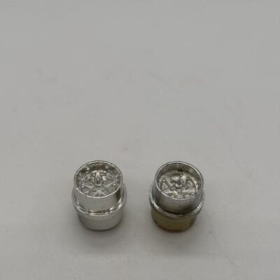 Greenhills Scalextric Rover 3500 Silver Wheel Hub Pair - Used - P10370