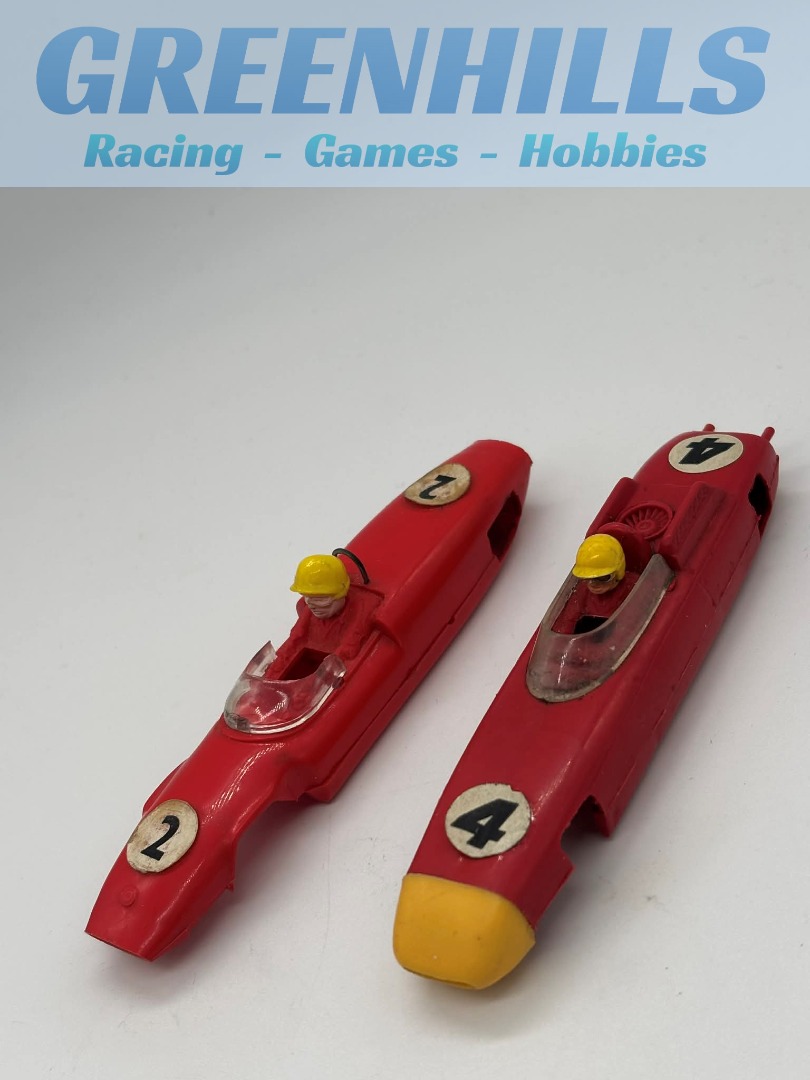 Greenhills Scalextric Formula Junior Body Shell Pair Porsche C85 + Lotus C67 - Used - S3422