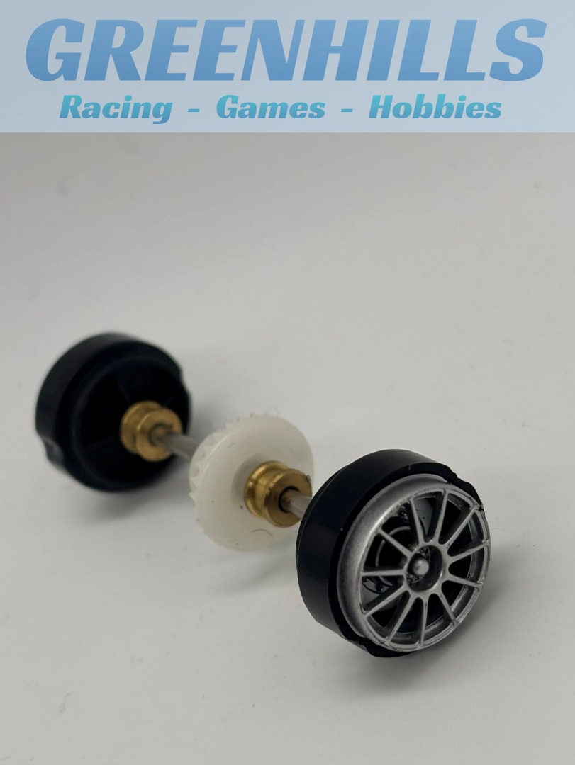 Greenhills Carrera Evolution AMG Mercedes C Coupe DTM Rear Axle & Wheels 27476 - P10816