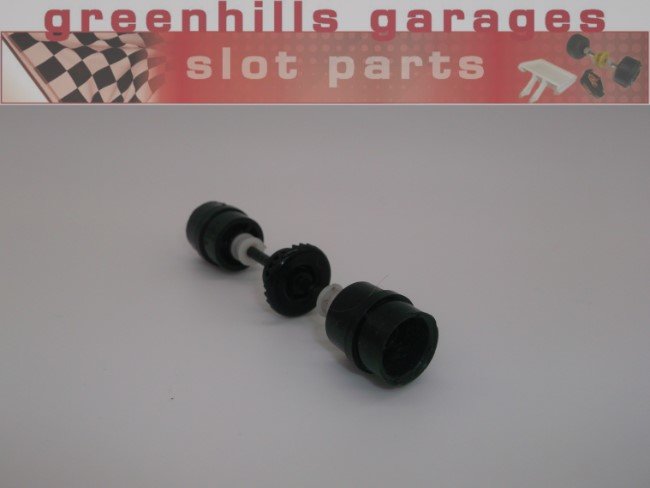 Greenhills Scalextric Ferrari 643 F1 Rear Axle & Wheels Black C319 / C490 - Used - P5957