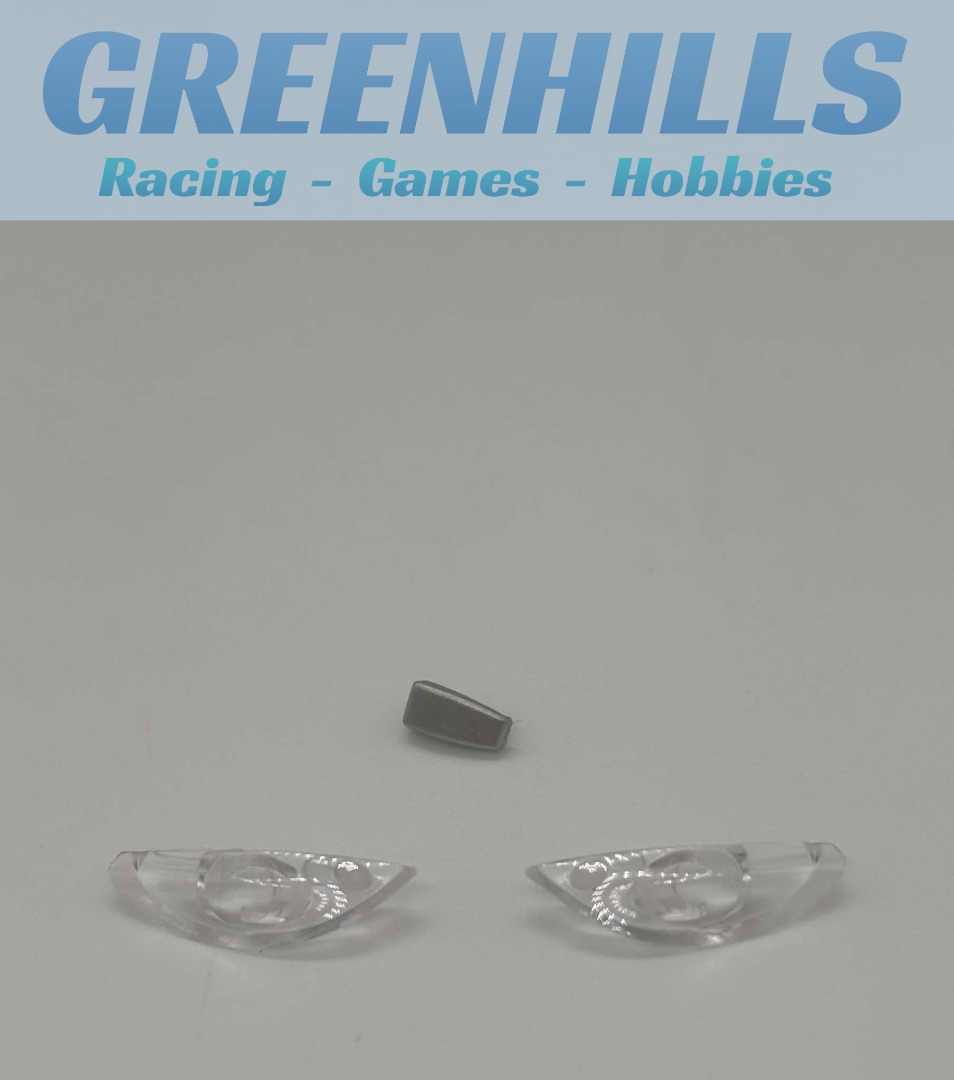 Greenhills Scalextric Peugeot 307 C2885 Headlight Lenses & Air Scoop - P11209