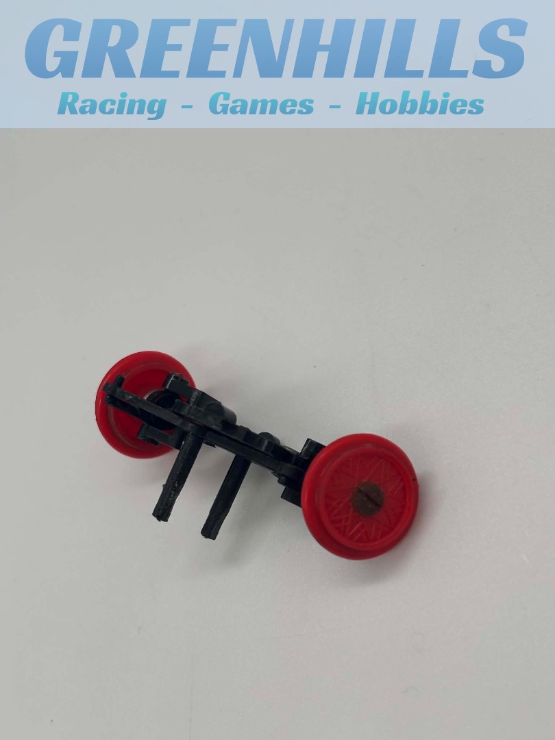 Greenhills Airfix Front Axle Unit with Red Wheels & Guide - P11188