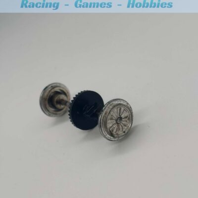 Greenhills Airfix MRRC Vanwall F1 Rear Axle + Wheels + Gear Wheel + Mount - P11179