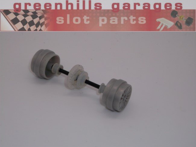 Greenhills Scalextric Team PRO GT Grey Rear Axle & Wheels - Used - P7016