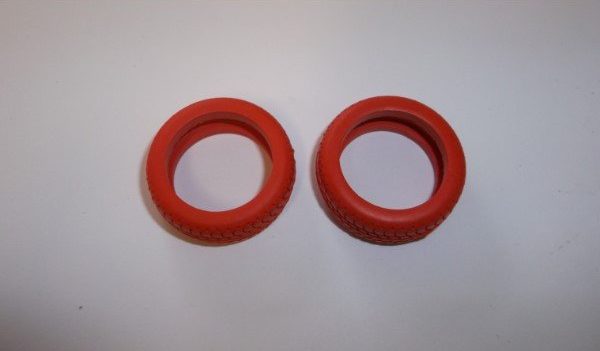 Greenhills Scalextric Range Rover tyre pair Red - New - G1473