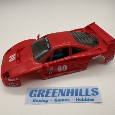 Greenhills Scalextric Ferrari F40 No 60 complete body shell C291 - S3459