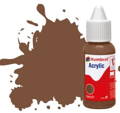 Greenhills Humbrol 14ml Dropper Bottle of Acrylic Chocolate Matt DB0098 - C5319