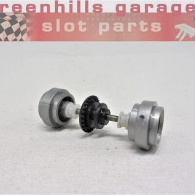 Greenhills Scalextric Second Generation Motorbike+Sidecar Axle+Wheels -Used- P8416 ##x