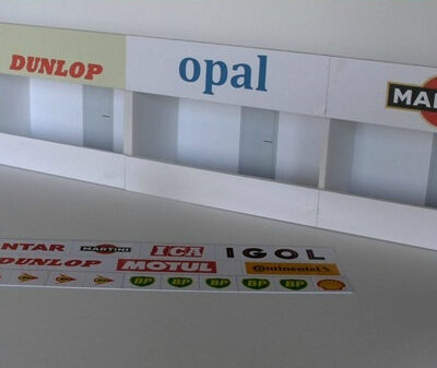 Greenhills Slot Car Building Rouen Les Essarts Pit Boxes Kit 1:32 Scale - Brand New - MACC749