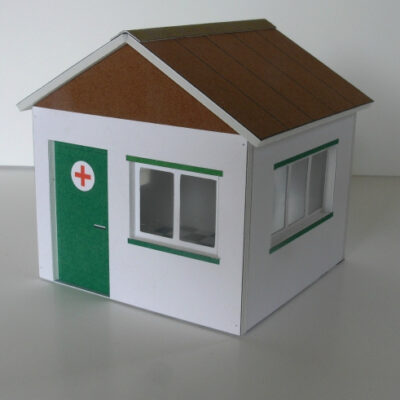 Greenhills Slot Car Building First Aid Hut Kit 1:32 Scale - Brand New - MACC200