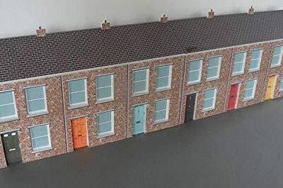 Greenhills Slot Car Building Terraced Houses Kit 1:43 Scale - Brand New - MACC538