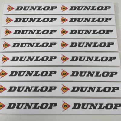 Greenhills Slot Car Pit Wall - Dunlop x 6 1:43 Scale - Brand New - MACC880