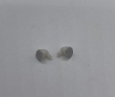 GP49 - Greenhills White with Silver Wing Mirror Pair for Scalextric Jaguar XJ8 - 1.32 Scale - NEW