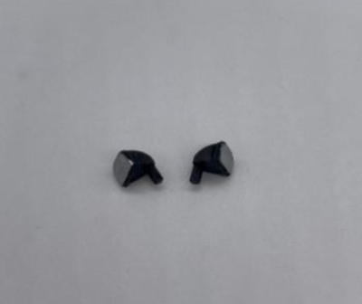 GP51 - Greenhills Black with Silver Wing Mirror Pair for Scalextric Jaguar XJ8 - 1.32 Scale - NEW