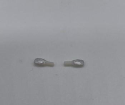 GP53 - Greenhills White with Silver Wing Mirror Pair for Scalextric Ford Focus - 1.32 Scale - NEW