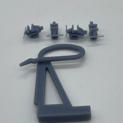 Greenhills Grey Fuel Bracket & Hose + 4 x Vice's for Scalextric Pit Stop - NEW - GP70