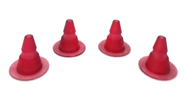 Greenhills Red Marker Cones x 4 Carrera & Scalextric Compatible - 1.32 Scale - NEW GP74