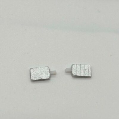 Greenhills White with Silver Wing Mirror Pair for Scalextric Ford Escort Cosworth - NEW - GP76