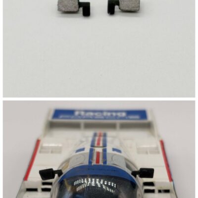 Greenhills Black with Silver Wing Mirror Pair for Scalextric Porsche 962 - New - GP99